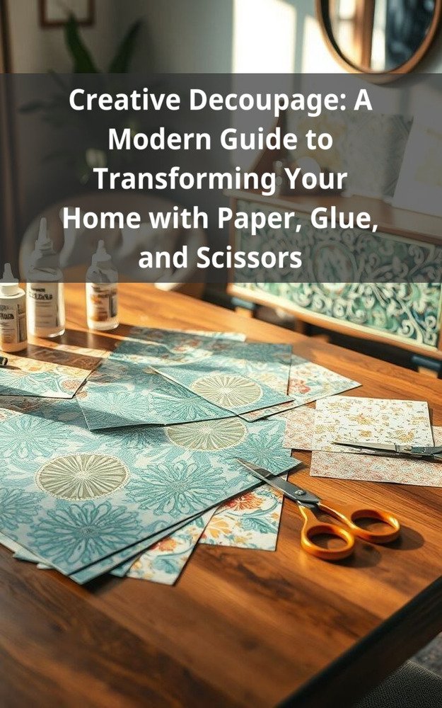 Creative Decoupage: A Modern Guide to Transforming Your Home with Paper, Glue, and Scissors