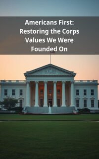 Americans First: Restoring the Corps Values We Were Founded On