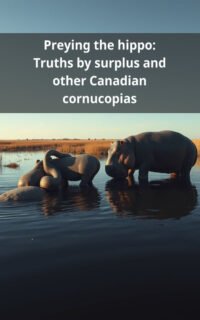 Preying the hippo: Truths by surplus and other Canadian cornucopias