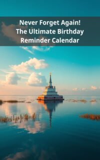 Never Forget Again! The Ultimate Birthday Reminder Calendar