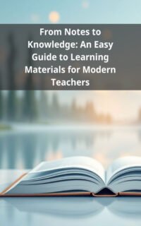 From Notes to Knowledge: An Easy Guide to Learning Materials for Modern Teachers