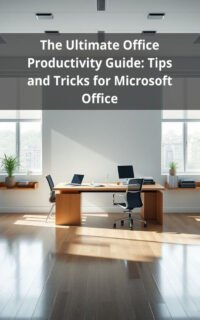 The Ultimate Office Productivity Guide: Tips and Tricks for Microsoft Office