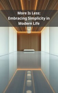 More Is Less: Embracing Simplicity in Modern Life