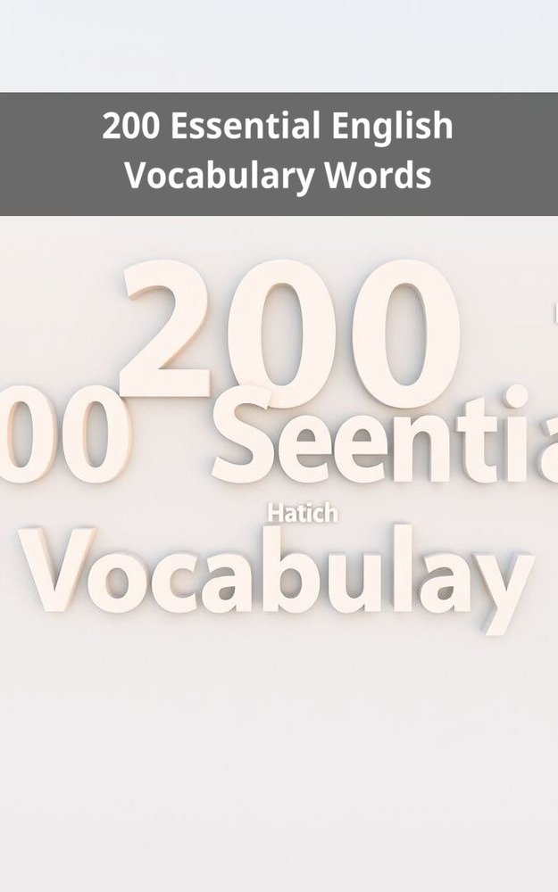 200 Essential English Vocabulary Words