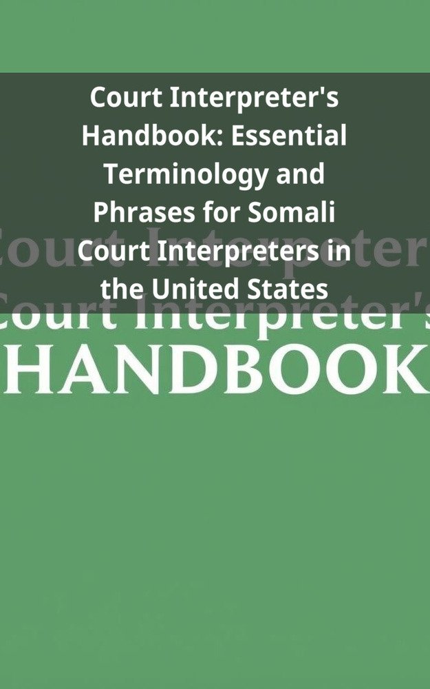 Court Interpreter's Handbook: Essential Terminology and Phrases for Somali Court Interpreters in the United States