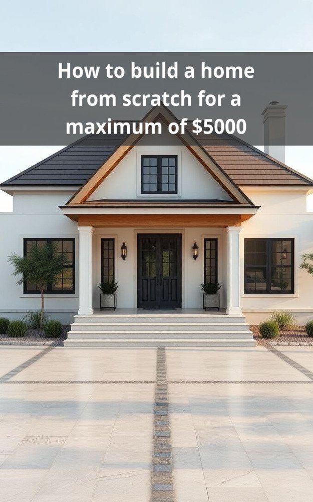 How to build a home from scratch for a maximum of $5000
