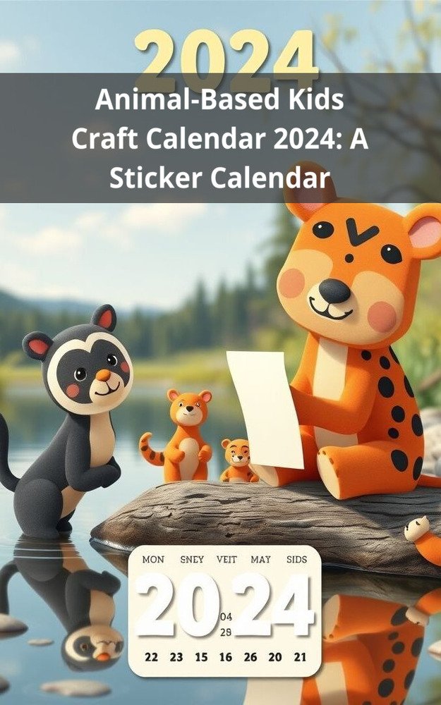 Animal-Based Kids Craft Calendar 2024: A Sticker Calendar